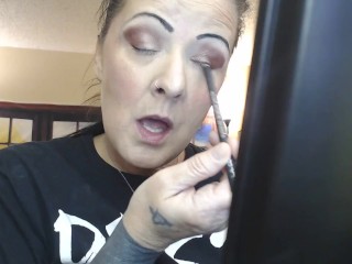 Doing Make up Dangling a Cigarette Cork Full Flavor