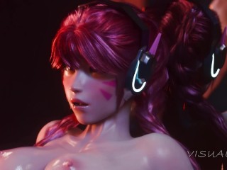 Cute & Hot Dva Washroom Romatic Sex Part - 2 | 3D Hentai Cartoon Porn