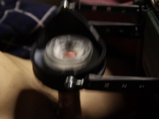 Lots of white sperm bursts out of a big dick! POWERFUL ORGASM!!!