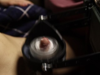 Lots of white sperm bursts out of a big dick! POWERFUL ORGASM!!!