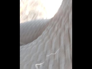 Wolf Girl Marks Her Territory by the Lake!