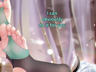 Shenhe discovers your foot fetish (Feet, 2 endings, Wholesome)