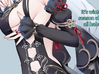 Shenhe discovers your foot fetish (Feet, 2 endings, Wholesome)