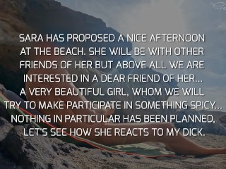 BEACH ADVENTURE: meet Sara again...with her sexy friend