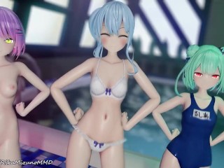 MMD Fukkireta Suisei Towa Rushia Vtubers