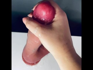 PLEASE Let me rub your hard cock till you cum all over hand. I like it, I play with it a little. 😋