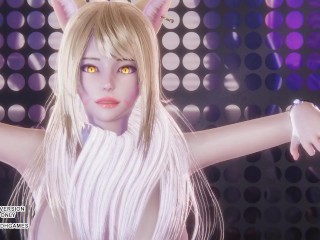 [MMD] Laysha - Party Tonight Ahri Seraphine Kaisa Sexy Kpop Dance League of Legends Hentai