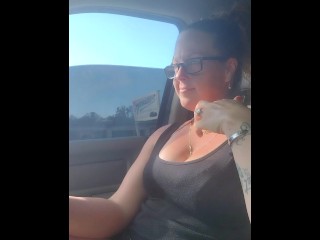 I watch and film girl filming up her own minidress and flashing her pussy and pulling her bra down