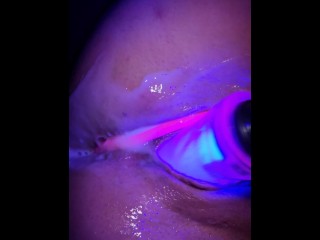 Milfy ZoomedIn gushes all over a lighsaber - short version
