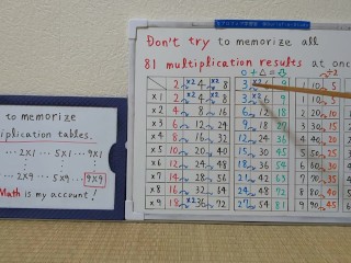 How to memorize multiplication tables(9x9).[JapanMath](Titjob)