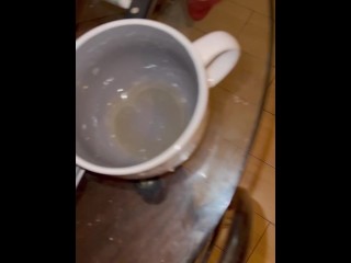 Blowjob, facial and piss drinking