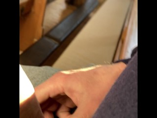 Take a risk in public church and library while my cock is smocking 😈 with huge cum 💦