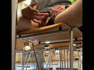 Take a risk in public church and library while my cock is smocking 😈 with huge cum 💦