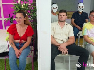 Ammy Redhead's out of control! She turns a date into a GANGBANG