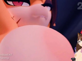 First person experience - I eat a busty girl and cum on her tits (Furry Futa animation) - Jazziuu