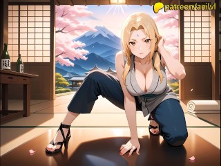 Hot Night with the Hokage: Tsunade Senju's Secret Caresses