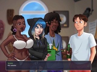 Let's Play - Summertime Saga, Miss Dewitt is dancing