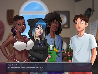 Let's Play - Summertime Saga, Miss Dewitt is dancing