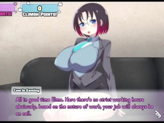 Waifu Hub S5 - Elma [ PARODY HENTAI Game ] Ep.1 sexy dragon maid don't like preliminary !