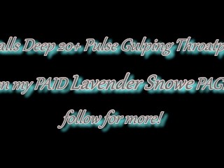 EXTREME DEEPTHROAT FACEFUCK! Goth Slut Orgasms While Getting the Biggest Throatpie