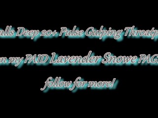 EXTREME DEEPTHROAT FACEFUCK! Goth Slut Orgasms While Getting the Biggest Throatpie