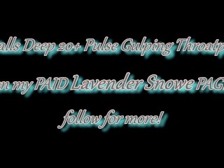 EXTREME DEEPTHROAT FACEFUCK! Goth Slut Orgasms While Getting the Biggest Throatpie