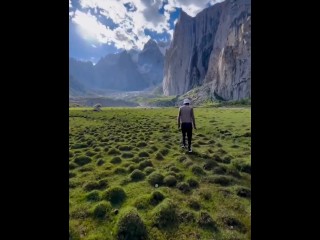 Running through the hills