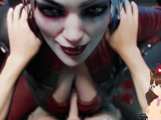 I find Harley Quinn on subway and fuck her huge breasts and cum inside (Creampie animation) -Jazziuu