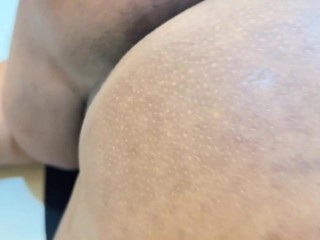 Big Ass Curvy Muslim Hot Stepmom Stuck under Chair Then She want Anal fuck from me!