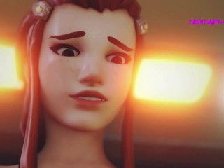 TRACER Punished By Brigitte - Hot Domina And Slave 3D Animation