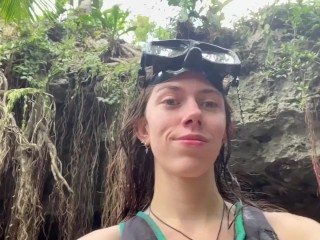 Natural Slut Stella Gray Gets Covered in Cum in Tulum