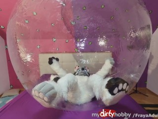 Traped in Rubber Ball