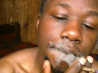 AFRICAN TEEN SMOKING WEED AND GETTING HIGH