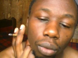 AFRICAN TEEN SMOKING WEED AND GETTING HIGH