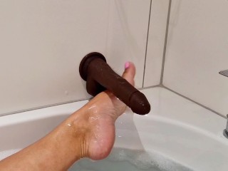 Wife shows fantasy BBC foot job in Bath as I watch.