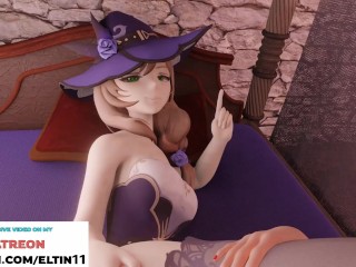 Futanari Amber Hard Fucking Lisa And Getting Creampie | Futa Genshin Impact Hentai 4k 60fps