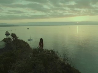 Sunrise Cliff Naked Meditation