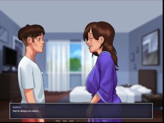 Summer Time Saga sexual gameplay (STEP MOM scense)