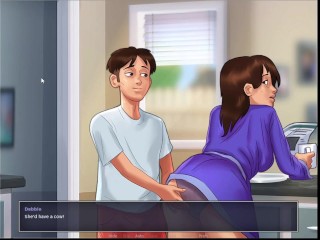 Summer Time Saga sexual gameplay (STEP MOM scense)