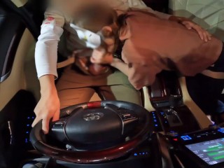 【Full】車でフェラ抜きしてくれる変態人妻