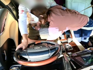 【Full】車でフェラ抜きしてくれる変態人妻