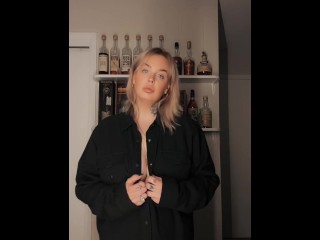 Blonde Milf Lingerie and Big Tits Reveal and Drop