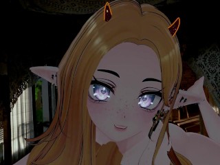 Cutie Succubus Roommate Sucks Your Dick Hard :3 ( POV - ASMR VR RP )