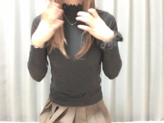 【男の娘】ミニスカでローションオナニー | フェザータッチが気持ち良すぎてたくさん出た