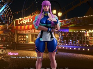 MANON GIVES HOT BLOWJOB DURING A DATE - Manon Extra - Street Brawlers Adult Playground