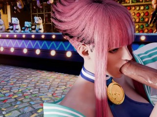 MANON GIVES HOT BLOWJOB DURING A DATE - Manon Extra - Street Brawlers Adult Playground