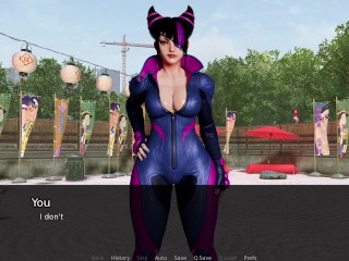 EATING AND ANAL FUCKING JURI IN PUBLIC - Juri Extra - Street Brawlers Adult Playground