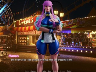 ANAL CREAMPIE FUCKING HOT FAT FRENCH DANCER IN FRENCH - Manon - Street Brawlers Adult Playground