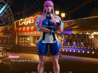 ANAL CREAMPIE FUCKING HOT FAT FRENCH DANCER IN FRENCH - Manon - Street Brawlers Adult Playground