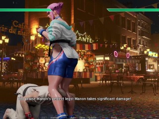 ANAL CREAMPIE FUCKING HOT FAT FRENCH DANCER IN FRENCH - Manon - Street Brawlers Adult Playground